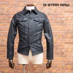 秋冬/G-STAR RAW/XXSサイズ/レザーブルゾン 3301 SLIM LEATHER JKT D17357-8259 Gジャン型 ワイルド 新品/紺/ネイビー/jh204/