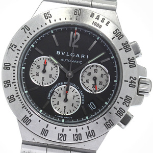 ブルガリ BVLGARI CH40STA ディアゴノ タキメトリック クロノグラフ デイト 自動巻き メンズ _826974