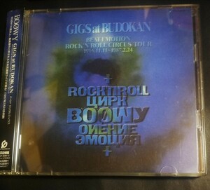 BOOWY　帯付　美品　GIGS at BUDOKAN　ミュージック2CD　2023 1128出品　帯付専門店　匿名迅速発送　曲目画像掲載　送料無料