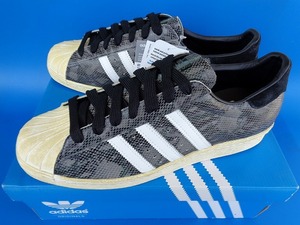 11258■新品 デッド 13年製 adidas superstar 80s VINTAGE SNAKE アディダス スーパースター 蛇 スネーク 箱付き 29 cm G95846 ビンテージ