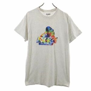 エクストララージ プリント 半袖 Tシャツ M グレー系 XLARGE メンズ