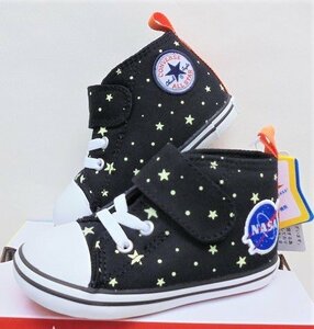 ★新品★CONVERSE BABY ALL STAR N SPACEPATCH V-1 (ベビー オールスター N スペースパッチ V-1）ブラック13.0