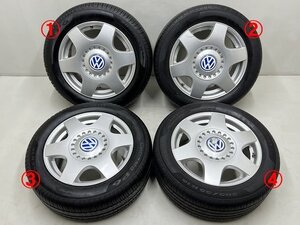 ◎ VW ニュービートル 9C 03年 9CAZJ 16インチ PCD100 5H アルミホイール 4本セット (在庫No:A38612) (7578) ◎