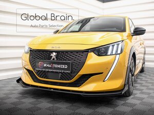 プジョー 208 P21 GT フロント リップ スポイラー+ウィングレット /フロント スプリッター フロント ディフューザー レーシング