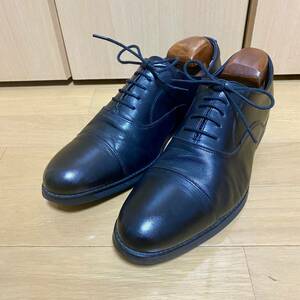 中古 ASICS RUNWALK アシックス ランウォーク ビジネスシューズ WR421S 25.5cm 4E 黒 ストレートチップ GORE-TEX ゴアテックス 走れる革靴