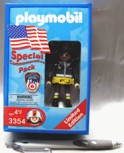 プレイモービル アメリカ 9.11 コメモレイティブ版 ＃3354 ファイヤーファイター 消防士