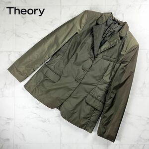 美品 Theory セオリー 中綿ジャケット アウター レディース カーキ サイズ6*NC1047