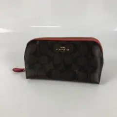 COACH コーチ シグネチャー ポーチ ブラウン ピンク レディース ブランド