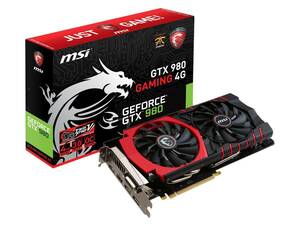 【中古】MSI GeForce GTX 980搭載グラフィックボード GTX980 GAMING 4G