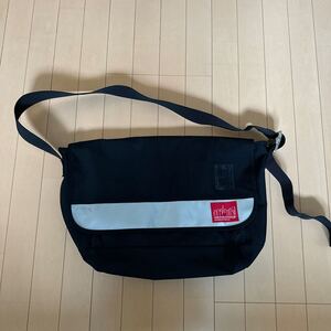 2000年代 Manhattan Portage Vintage Messenger Bag マンハッタンポーテージ ヴィンテージ メッセンジャーバッグ ブラック黒 リフレクター