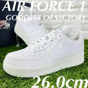 即決 海外限定 ナイキ W エアフォース 1 ロー 勝利の女神 NIKE AIR FORCE 1 LOW スニーカー 白ホワイト 26.0cm 送料込み DM9461-100