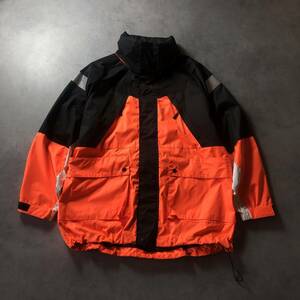 GQ1071◇INTERBREED : Antarctic Sailing Jacket◇XL◇オレンジ/黒 インターブリード アンタークティク セイリングジャケット