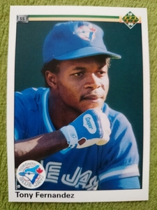 ★来日外国人 フェルナンデス 西武 ライオンズ TONY FERNANDEZ UD UPPER DECK 1990 #130 MLB TORONTO BLUE JAYS ブルージェイズ トニー