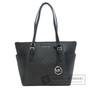 Michael Kors マイケルコース MKシグネチャー トートバッグ PVC レディース 中古