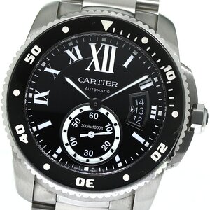 カルティエ CARTIER W7100057 カリブル ドゥ カルティエ ダイバー デイト 自動巻き メンズ 保証書付き_793037