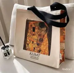 【新品1点のみ】KLIMT 接吻　トートバッグ　クリムト　キス　美術館巡り