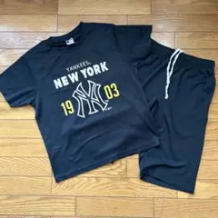 MLBプリントtシャツ&ハーフパンツ　上下セット　160