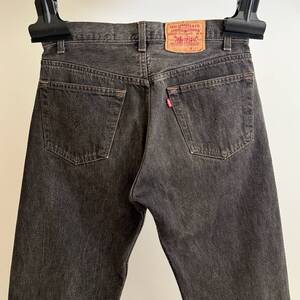 希少 《 Good Condition / W32 》80s 極上品【 Levis 501-0658 先染め ブラック デニム ビンテージ アメリカ製 】