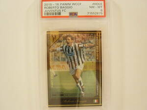 PSA鑑定済 Panini WCCF 2015-2016 HOLE ロベルト・バッジョ　Roberto Baggio 1967 Italy　Juventus FC History Of Legends PSA8