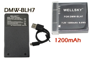 DMW-BLH7 互換バッテリー 1個 + DMW-BTC9 DMW-BTC12 Type C USB 超軽量 急速 互換充電器 バッテリーチャージャー 1個 Panasonic DC-GF10