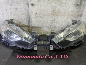 GJ系 アテンザ GJ2FP 純正 左右 ヘッドライト ランプ HID メッキ アイライン