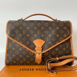 【極美品】LOUIS VUITTON ルイヴィトン ベルエア 2way ハンドバッグ ショルダーバッグ A4収納 モノグラム SL0916 ブラウン M51122