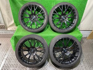 Weds SPORT SA20R 20インチ 8.5J/9.5J +38 PCD114.3 5H【F:235/30ZR20 R:275/30ZR20】2021年製 4分山 夏 ラジアルタイヤ付き4本セット！