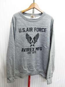 AVIREX　アヴィレックス　US AIR FORCE　トレーナー　メンズ2XL XXL ビッグサイズ スウェットトレーナー ミリタリージャケット　09264