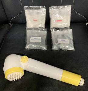 中古［２層浄水フィルター付き【シャワーヘッド】未使用予備フィルター付属］