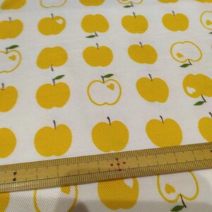 ☆ツイル0604☆幅約80cm×長さ約60cm 　入園入学準備に！　ハンドメイド 1220Ｓ825 リンゴ　りんご　アップル