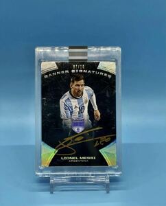 2018 LIONEL MESSI PANINI Eminence Banner Signatures Argentina On Card AUTO 直書き 直筆サインカード 10枚限定 メッシ アルゼンチン