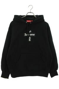 シュプリーム SUPREME 20AW Cross Box Logo Hooded サイズ:S クロスボックスロゴフーデッドスウェットシャツパーカー 中古 SB01