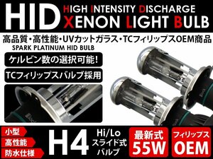 フィットシャトル GP2 ヘッドライト◆H4 HIDバルブ 55W◆TC Philips OEM品 8000K 交換用 スペアバーナー