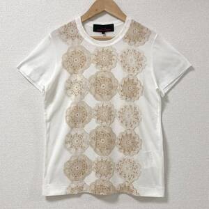 AD2013 tricot COMME des GARCONS 転写 クロシェ レース 花柄 Tシャツ 白 トリココムデギャルソン 半袖 カットソー Tee archive 4030143