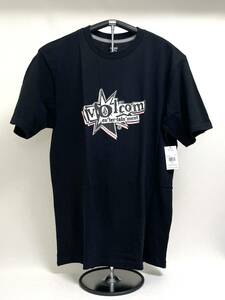 VOLCOM ボルコム AF512303BLK① メンズ XSサイズ 半袖Tシャツ プリントティー PrintTee ブラック色 厚手生地 ヴォルコム 新品即決 送料無料