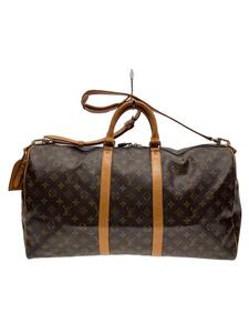 LOUIS VUITTON◆キーポル・バンドリエール55_モノグラム・キャンバス_BRW/PVC/BRW