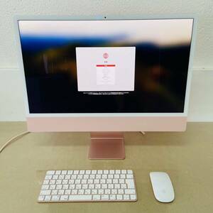 美品　Apple 　iMac 　24インチ 　2021 　4.5K 　M1 8GB　SSD　256GB　 i17623　 160サイズ発送　目立つ傷汚れなし　