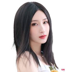 人毛100％ 長さ30ｃｍ ヘアピース 部分ウィッグ ベース7×10ｃｍ レディース 薄毛 白髪隠し かつら 軽量 通気性 快適 ナチュラルブラック