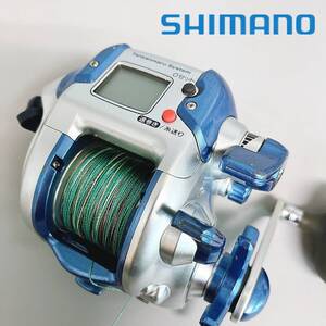 シマノ 電動丸600H 電動リール 釣り具 ブルー×シルバー 