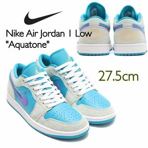 Nike Air Jordan 1 Low Aquatone ナイキ エアジョーダン1 ロー アクアトーン(DX4334-300)白 青27.5cm箱無し