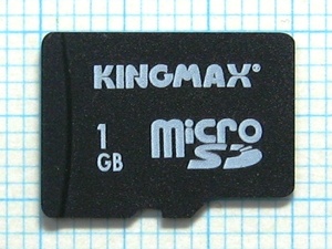 ★KINGMAX microＳＤ メモリーカード １ＧＢ 中古★送料８５円・１８５円