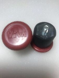 VIVA ハンドルバーエンドキャップ　クロモリハンドル用　赤　送料無料