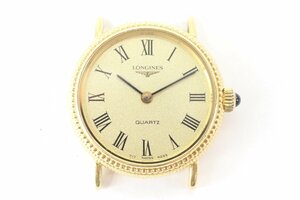 LONGINES ロンジン 717 4295 L717.2 K18YG 750 金無垢 総重量約17.5g クォーツ 2針 ローマン レディース 腕時計 フェイスのみ 7207-HA