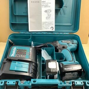 ① makita マキタ DF471D ドライバドリル 14.4v 動作品 バッテリー2個