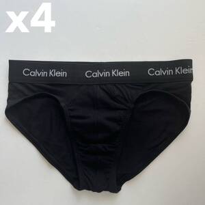 Calvin klein カルバンクライン メンズビキニ　S(XS) 4枚組　黒　メンズブリーフ　ビキニブリーフ　男性ビキニ　男性ブリーフ　男性下着