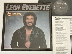 【シュリンク付US Ori】Leon Everette / Hurricane LP RCA AHL1-4152 81年盤,インナー付,レオン・エヴェレット,USカントリー