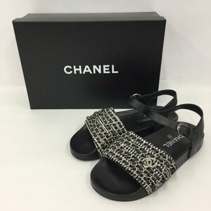 CHANEL　シャネル　ココマーク　チェーン　サンダル　G31764　サイズ36　箱付き【CFBC5031】