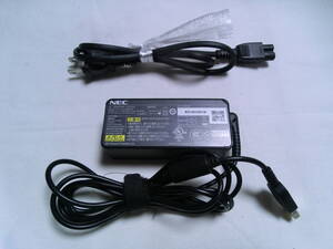 【中古】ACアダプタ NEC A13-045N1A/20V2.25A/先端形状：角型