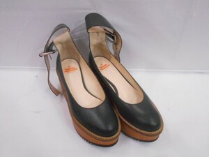 78 送80サ 1120$D02 Vivienne Westwood ヴィヴィアンウエストウッド プラットフォームベルト 厚底パンプス 972003 黒 サイズ36 中古品