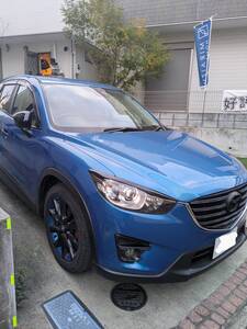 マツダ ＣＸ５ ２．２ＸＤディーゼルターボ４ＷＤ　５．３万キロ 検８年／６ ＥＴＣ ナビＴＶ ＤＶＤ　ローダウン タワーバー 黒本革